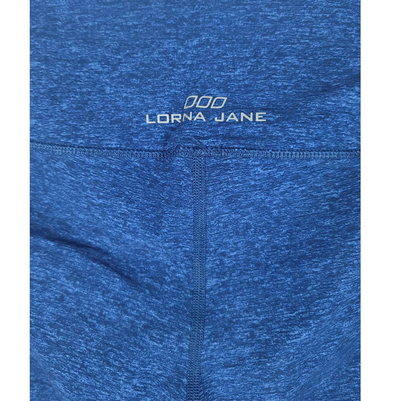 Lorna Jane Blue Design Side Athletic Athleisure HIking Casual Women's Leggings S - Picture 4 of 4